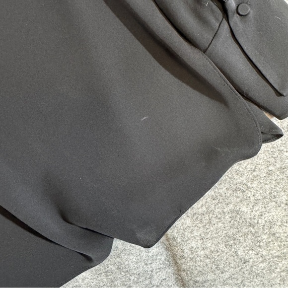 Vince Black Silk Blend Blouse  Long Sleeve Minimalist Workwear Top Size S - Picture 15 of 16